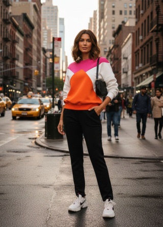 Bluza dresowa wielokolorowa