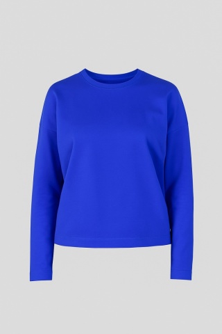 Long sleeve z bawełny z elastanem w kolorze chabrowym